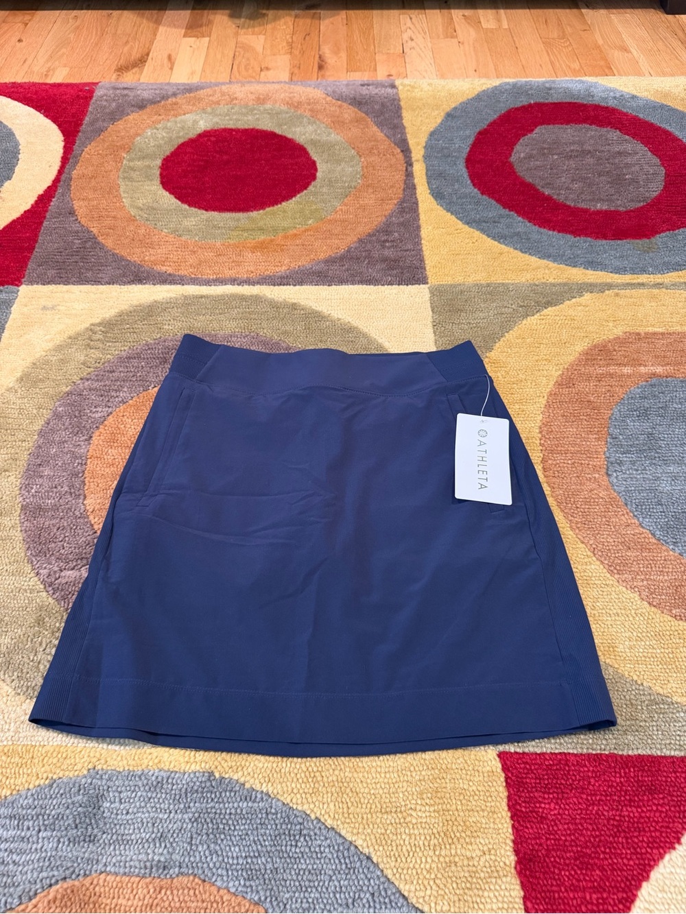 NWT Athleta Women Brooklyn Skort 16” Navy Blue Size 6 TALL